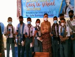 TP PKK NTT Gelar Vaksinasi Goes To School di SMK Negeri 5 Kota Kupang