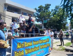 Aksi Damai Forum Wartawan NTT Tolak Kriminalisasi Pers