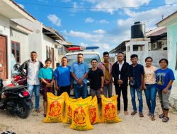 Bunda Julie Bantu 200 Kg Beras untuk OMK HKY Beumopu