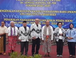 Semuel Haning Dilantik Jadi Ketua BPH PGRI NTT Periode 2022-2027