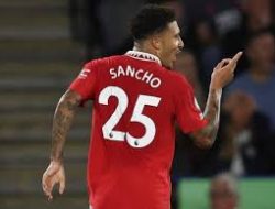 Jadon Sancho Penentu Kemenangan Red Devils di King Power Stadium
