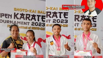 Mahasiswa UNIPA Sabet Medali Emas di Kejurnas Karate Bali Open Turnamen 2023