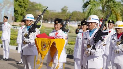 Paskibraka NTT Sukses Kibarkan Bendera Merah Putih di HUT RI ke-78