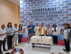 Sekretariat TKD Prabowo-Gibran Diberkati Romo Yallo, Siap Jadi Pusat Pergerakan Kampanye di NTT