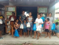 Bantuan Kemanusiaan Frans Aba untuk Penyintas Erupsi Gunung Lewotobi di Desa Wolorona Hokeng