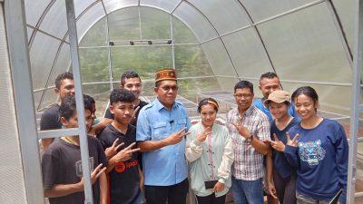Gelorakan Program Hilirisasi, Melki Laka Lena Temui Petani Kopi di Ruteng