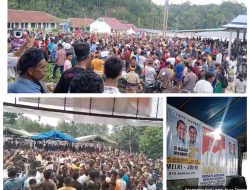 Massa Pendukung Paket Rakyat dan Aman Bersatu Dukung Melki-Johni di Pilgub NTT
