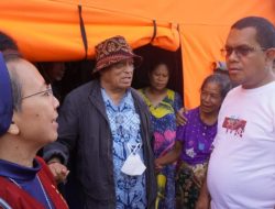 Misi Kemanusiaan Pertemukan Uskup Larantuka dan Melki Laka Lena di Posko Penyintas Erupsi Lewotobi