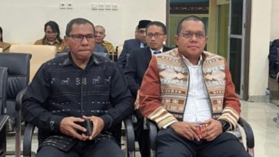 Melki-Johni Hadiri Pelantikan PAW DPRD NTT Haji Muhamad Ansor dan Anton Landi