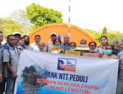 Bank NTT Peduli! Salurkan Bantuan untuk Korban Erupsi Gunung Lewotobi