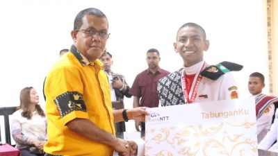 Bank NTT Berikan Tabungan Rp1 Juta untuk 44 Anggota Paskibraka 2025