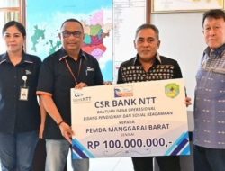 CSR Bank NTT Rp100 Juta Disalurkan ke Sekolah, Gereja, dan Organisasi Sosial di Manggarai Barat