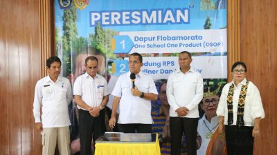 Melki Resmikan Dapur Flobamorata, Apresiasi Karya Siswa SMK 3 Kupang