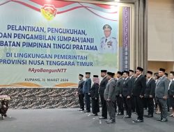 Daftar Pejabat Eselon II yang Dilantik Gubernur Melki Laka Lena