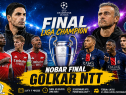 Golkar NTT Gelar Nobar Arsenal vs PSG, Ada Doorprize dan Kopi Gratis