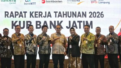 Melki Laka Lena dan Dirut Bank NTT Hadiri Raker KUB Bank Jatim di Jakarta