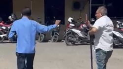 Lamber Tukan Bungkam dan Lari Hindari Wartawan Usai Diperiksa Polda NTT