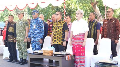 Melki Buka Pawai Pembangunan dan Karnaval Budaya Sambut HUT ke-81 RI