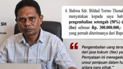 Kuasa Hukum Bildad Bantah Tuduhan Uang Sogok dan Janji Kemenangan di Kasus Izhak Rihi