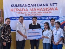 Bank NTT Salurkan Beasiswa untuk 20 Mahasiswa Terdampak Gempa Flores